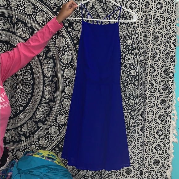 Charlotte Russe Dresses & Skirts - royal blue strappy skater dress